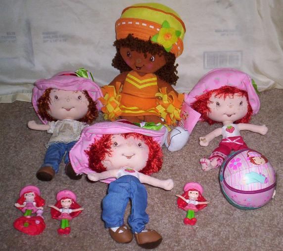 Strawberry Shortcake Orange Blossom Cheerleader Plus 6 More Dolls Ball