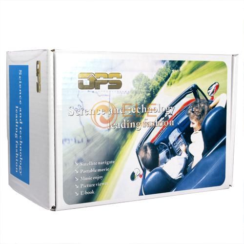 GPS 4 3 inch GPS Navigator FM  MP4 Build in 4GB Free Map Hot