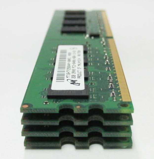 micron 4x2gb pc2 6400 240p 16c ddr2 800 udimm 128x8 2rx8