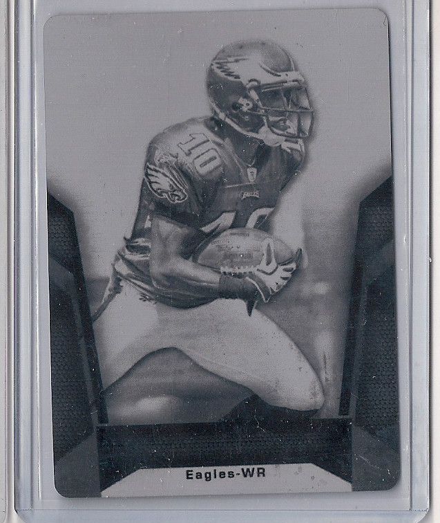 2010 Topps Unrivaled DeSean Jackson Black Printing Plate 31 1 1 Eagles