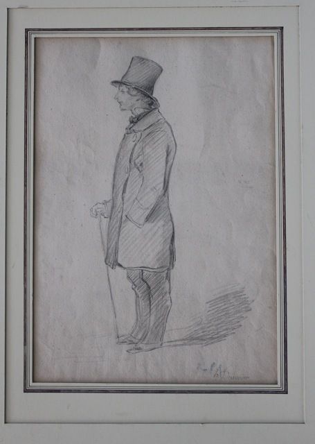 NR French Figure Drawing Honore Daumier 1808 1879