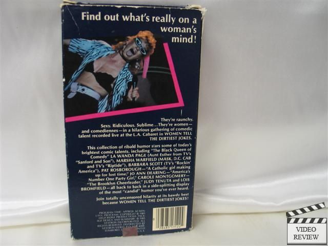 Women Tell The Dirtiest Jokes VHS Marsha Warfield