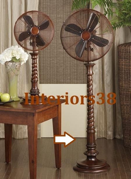  Rope Design Floor Standing Oscillating Whisper Fan 3 Speed