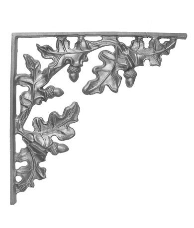 Iron Corner Decor Bookend Fence Porch Bracket 25