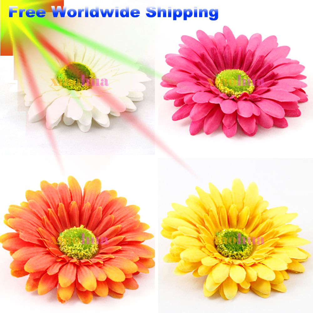  Flower Artificial Silk Flower Hair Clip Craft Wedding Party Decorative