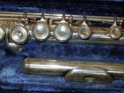  Emerson Silver Plated Flute E.L.DeFORD Fine Flutes Elkhardt IND W/Case