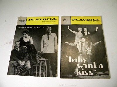 Paul Newman 2 Vintage Playbills Elia Kazan Joanne Woodward