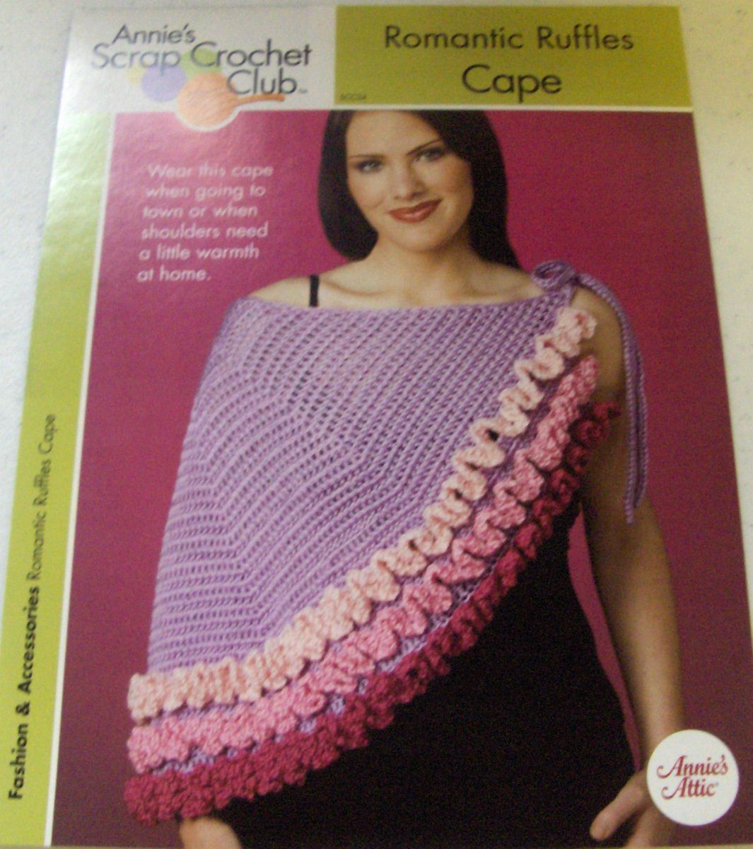 Romantic Ruffles Cape Crochet Pattern Annies Attic