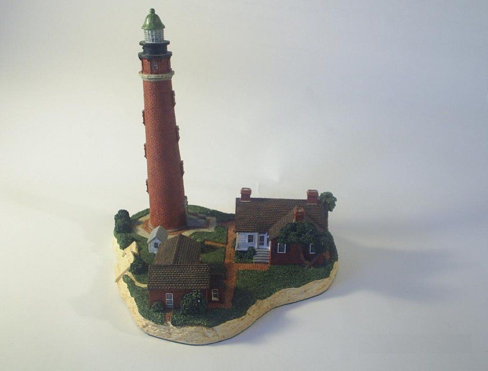 Retired Harbour Lights Ponce de Leon Inlet Lighthouse Florida Signed