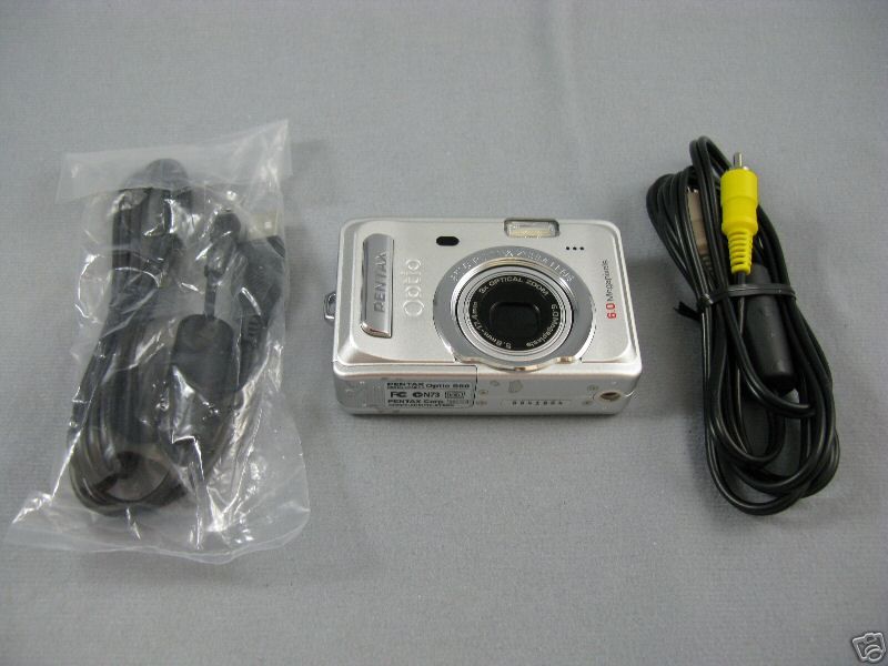 Pentax Optio S60 6MP Digital Camera with 3X Optical Display