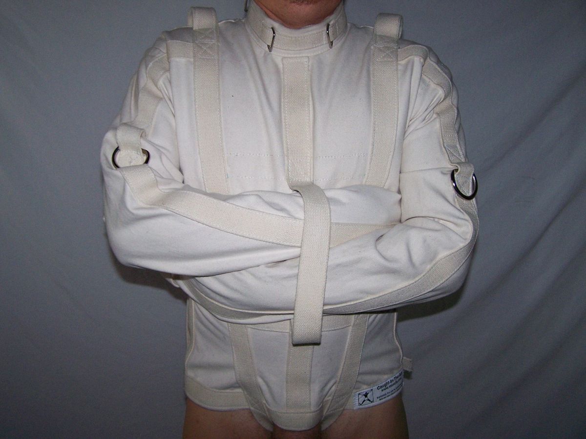 Custom Strait Jacket, Leg Binder, Hood Made by Maxcita