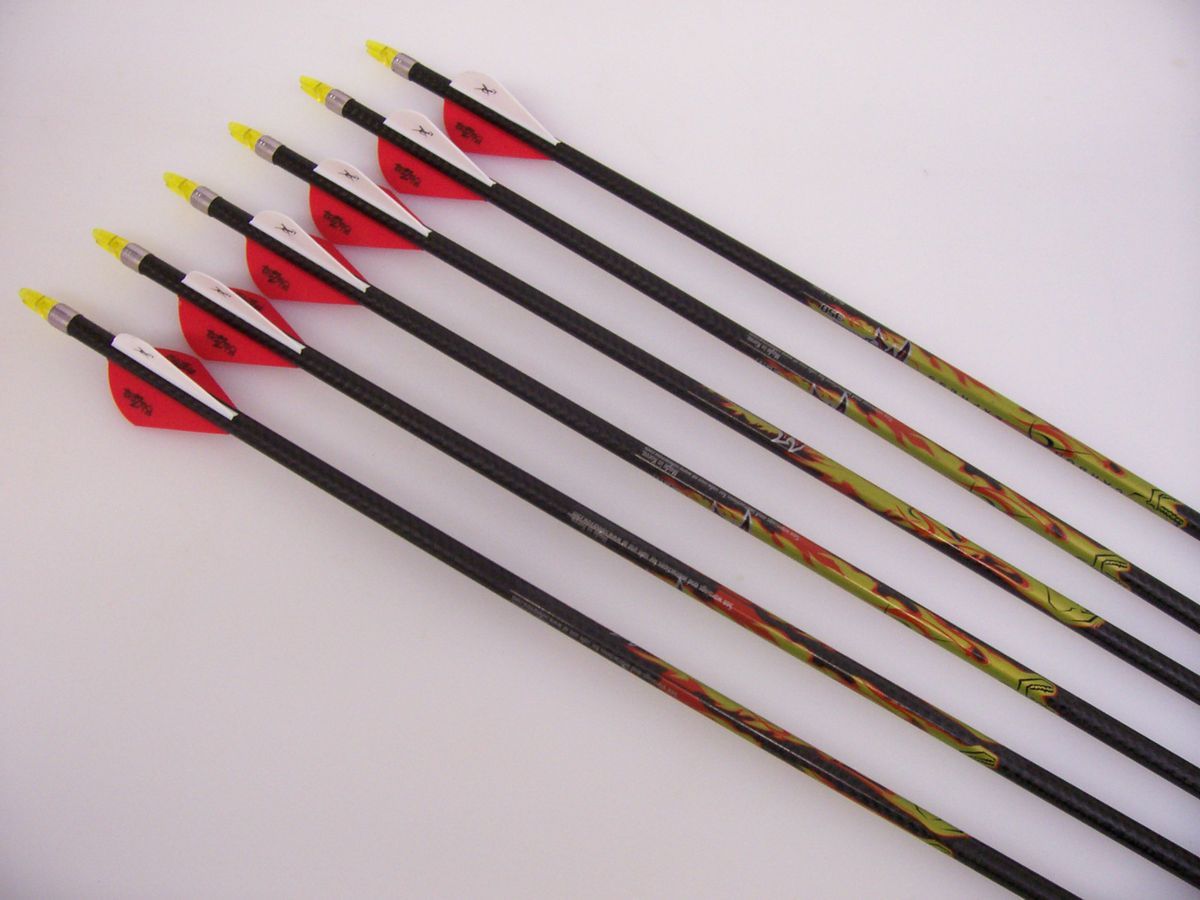 Carbon Express Mayhem Arrows w Red White Blazers 350