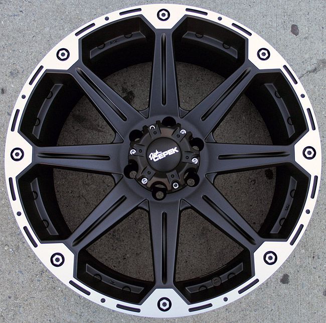 Dick Cepek Torque 22 Black Rims Wheels Montero 6x5 5