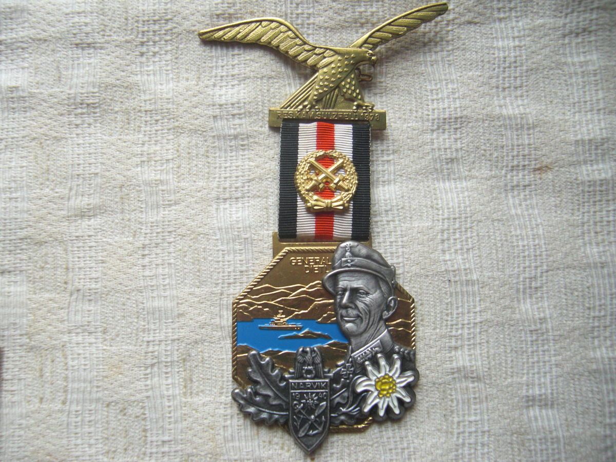 Medal WW II General DIETL Norway Narvik German