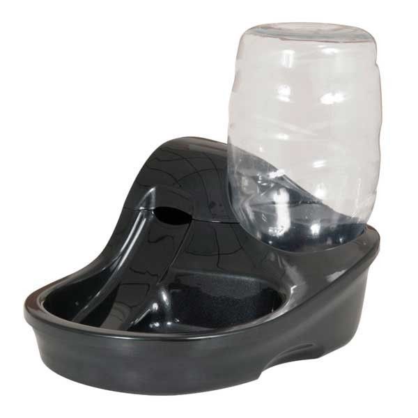 PETMATE UV LIGHT INFINITY DOG PET WATERER 180 OZ METALLIC BLACK