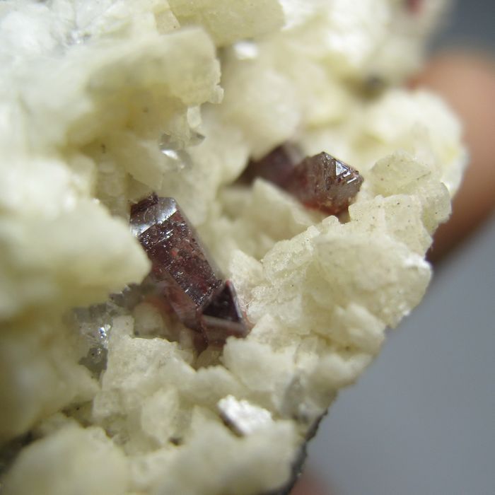 Red Cinnabar Crystal on Dolomite Specimen CBGZ2IF0524