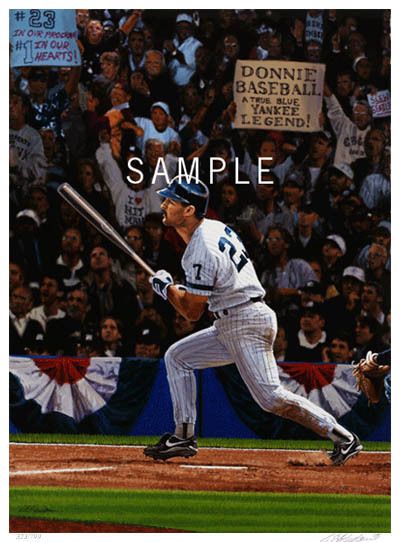  Don Mattingly Bill Purdum Signed Lithograph