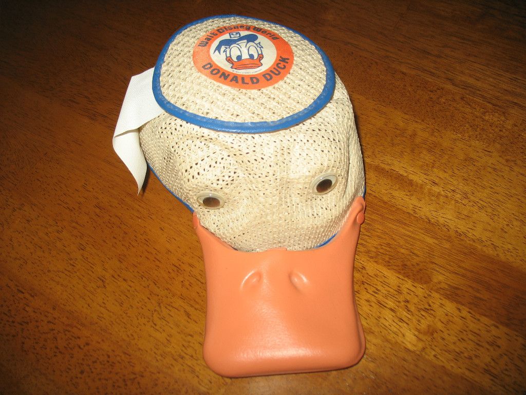 Disneys Vintage Donald Duck Hat with Squeaker Very Old