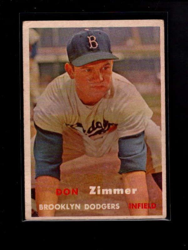  1957 Topps 284 Don Zimmer VG B3828