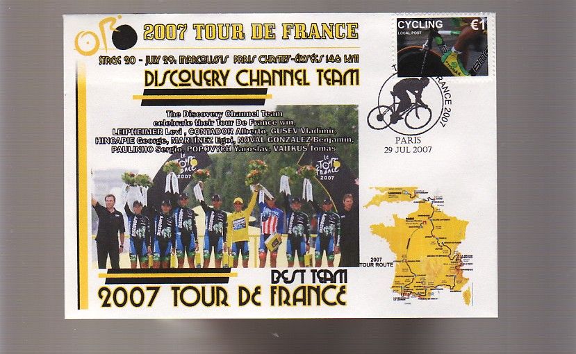Discovery Channel 2007 Tour de France Team Win Cover
