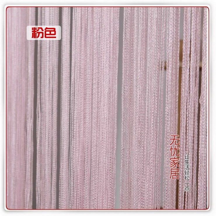 Romantic Curtain Drape Door Panel Pink Line WX1904