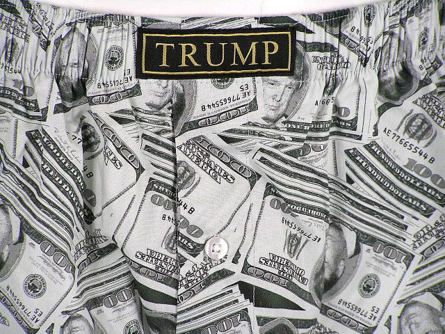 Donald J Trump Boxer Shorts Money $100 Dollar Bills Be Rich Boxers