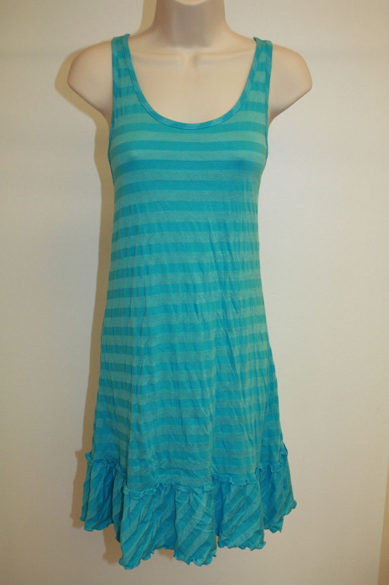 Dotti Beach Swimsuit Cover Up Dress Ruffle Blue