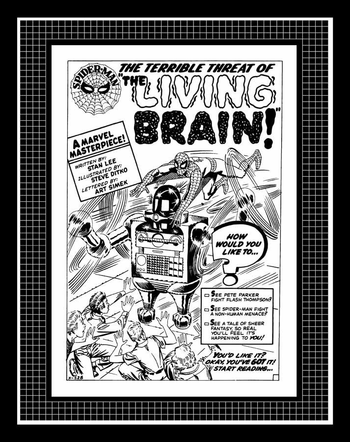 Steve Ditko Spiderman #8 Rare Production Art Pg 1