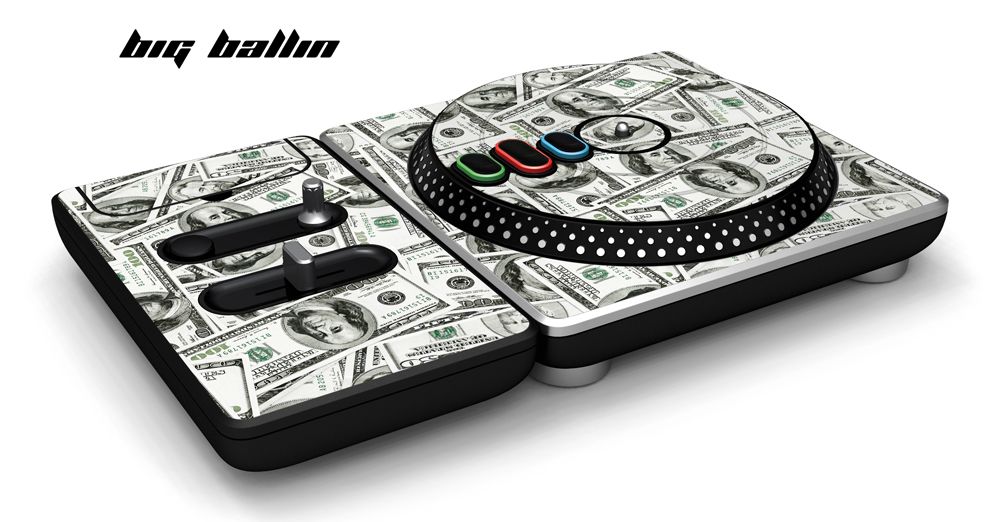 New DJ Hero Skin Fits Xbox 360 PS3 PS2 Wii Skinz Ballin