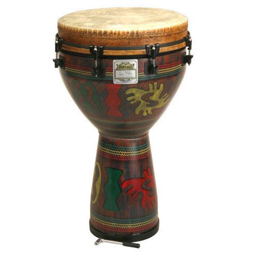 Remo 25 x 14 Key Tuned Adinkra Design Djembe Drum   DJ001424