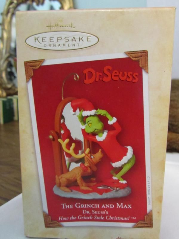 2004 Hallmark Ornament Dr Suess The Grinch Max Grinch Stole