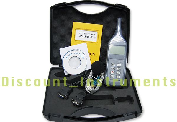 SL5868P Digital Sound Level Meter + CD Software USB Cable dB