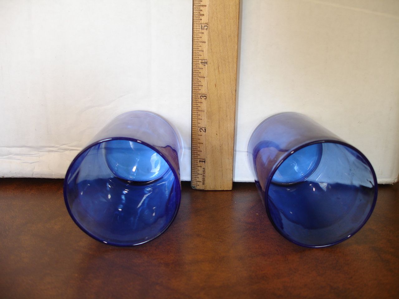 Cobalt Blue Translucent Drinking Glasses