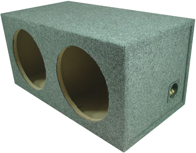 Car Audio Dual 15 Subwoofer Enclosure Bass Stereo Rear Fire 3 4 MDF