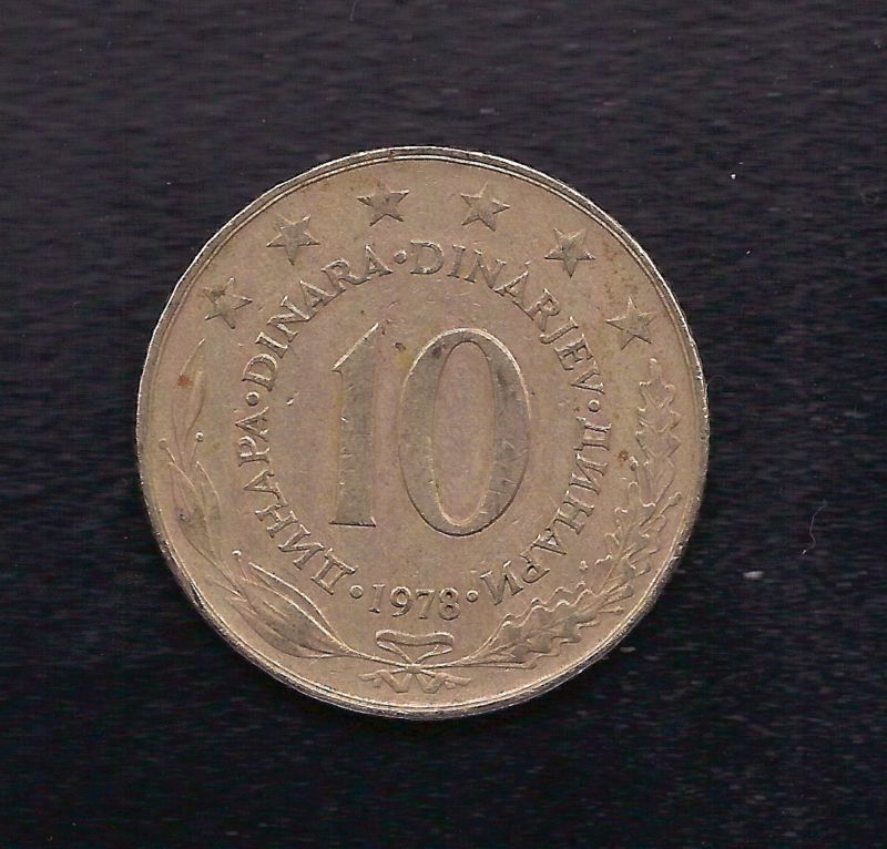 Yugoslavia 10 Dinara 1978 Coin KM 62