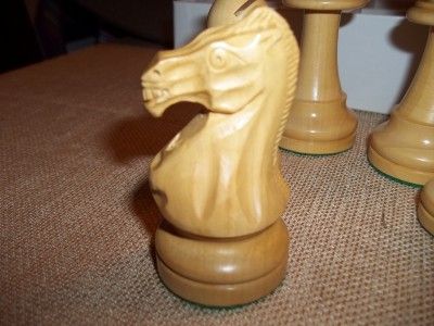 Drueke Chess Set in Box LARGE 4 King Weighted Felted VERY NICE