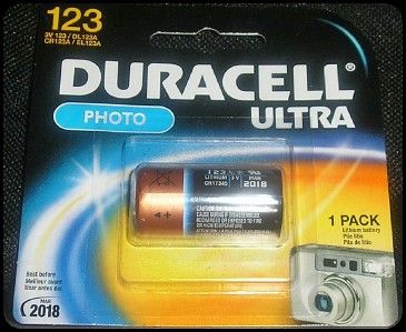 duracell ultra lithium photo battery dl123abu