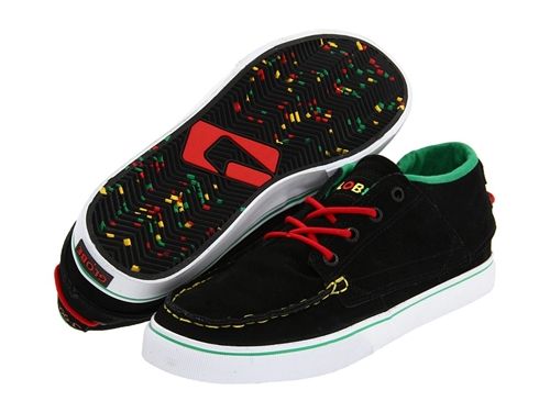 Globe Jake Duncombe Skate Sneakers The Bender Rasta Black Skateboard