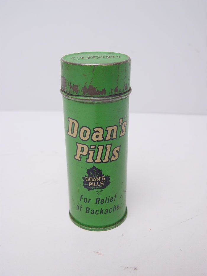 Vintage Doans Pills for Pain Relief Tin Container Only