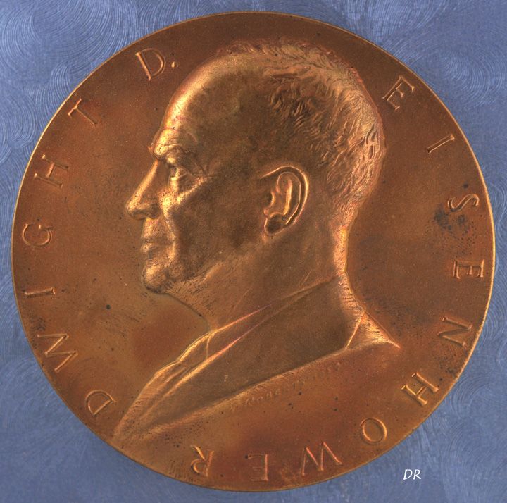 Bronze Dwight D Eisenhower US Presidential Medal Term 2