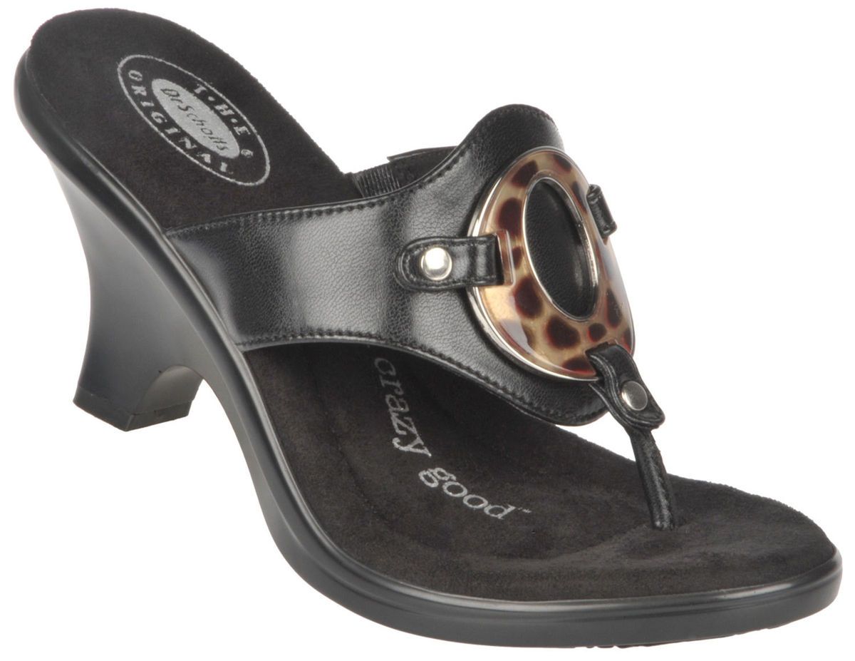 Dr Scholls Premier Heels Sandals Shoes Womens Black or Tan New