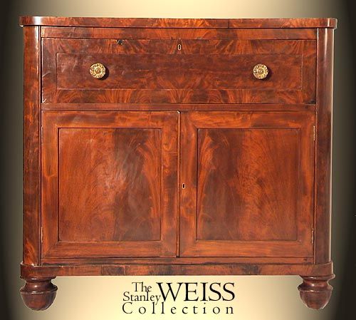 SWC Mahogany Drop Front Desk Cambridge MA C 1840