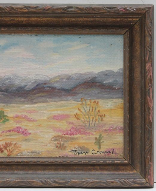 NR~ American West Desert Oil Painting JOANE CROMWELL (1895 1969)