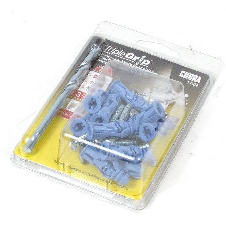 Cobra Triple Grip 10 Pack 10 Heavy Duty Anchors