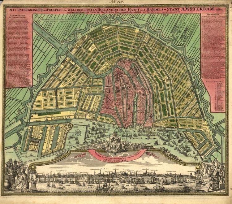  Netherlands Amsterdam Accurater Grundris Und Prospect