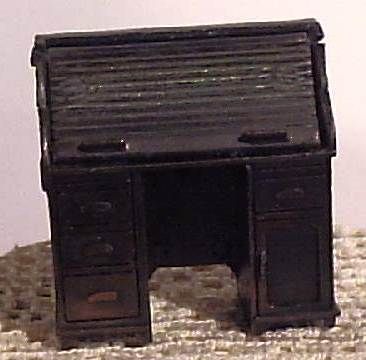 Durham Industries Cast Metal Rolltop Desk Miniature 11