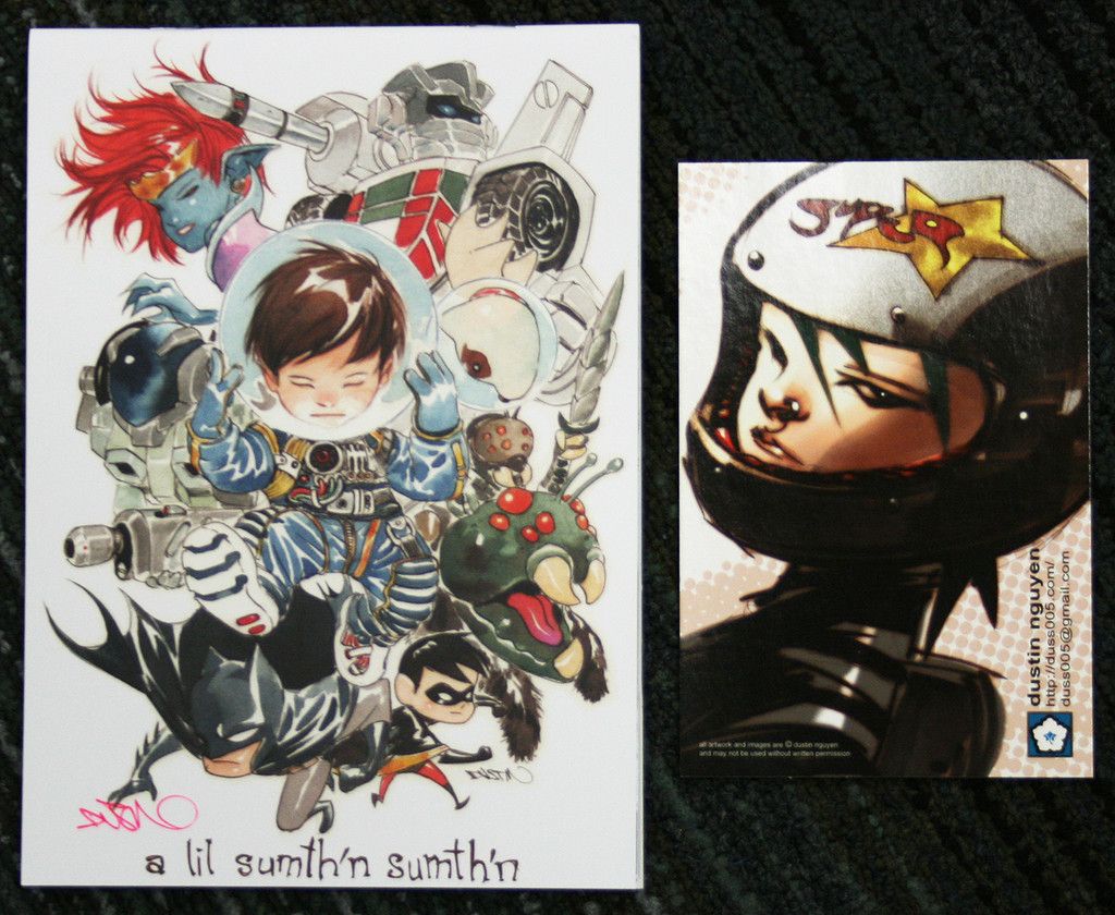 Dustin Nguyen Signed Sketchbook A Lil SumthN SumthN Chibis Little