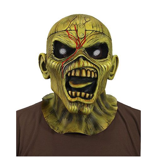 Iron Maiden Piece of Mind Eddie Latex Costume Horror Halloween Mask