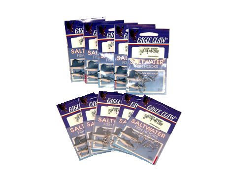 Eagle Claw Lazer Sharp Saltwater Fish Hooks L254NG New