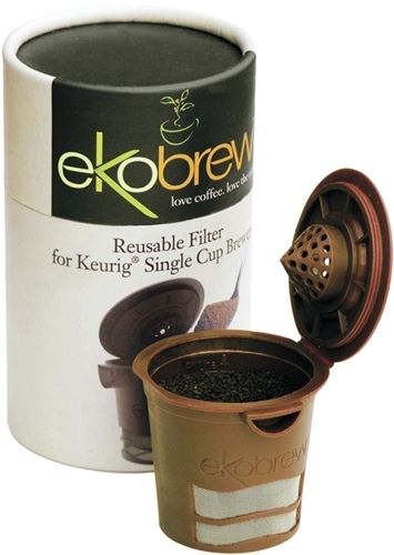 Ekobrew Cup Refillable Reusable K Cup for Keurig Brewers Brown